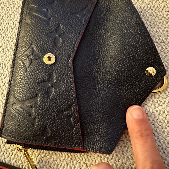 LV recto Versa in empriente leather - navy/blue - Picture 5 of 11